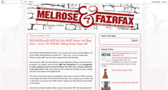 Desktop Screenshot of melroseandfairfax.blogspot.com