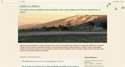 Desktop Screenshot of desdelasierradeguadarrama.blogspot.com
