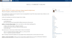 Desktop Screenshot of billcomer.blogspot.com