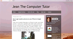 Desktop Screenshot of jeaninfotechclass.blogspot.com