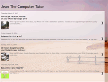 Tablet Screenshot of jeaninfotechclass.blogspot.com