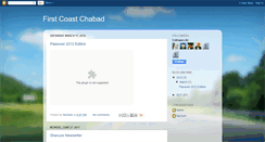 Desktop Screenshot of firstcoastchabad.blogspot.com