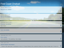 Tablet Screenshot of firstcoastchabad.blogspot.com