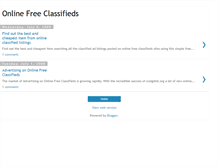 Tablet Screenshot of online-free-classifieds.blogspot.com