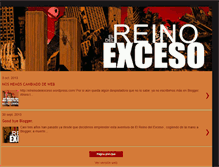 Tablet Screenshot of elreinodelexceso.blogspot.com