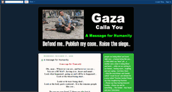 Desktop Screenshot of gazacallsyou.blogspot.com