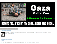 Tablet Screenshot of gazacallsyou.blogspot.com