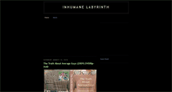 Desktop Screenshot of inhumanelabyrinth.blogspot.com