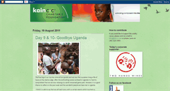 Desktop Screenshot of kain2011ugandaproject.blogspot.com