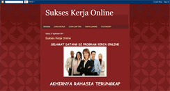 Desktop Screenshot of kerjaonline2012.blogspot.com