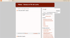 Desktop Screenshot of oaxacaenlucha.blogspot.com