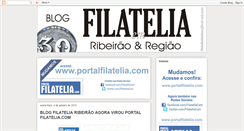 Desktop Screenshot of filateliaribeirao.blogspot.com