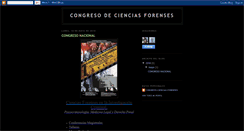 Desktop Screenshot of congreso-ciencias-forenses.blogspot.com