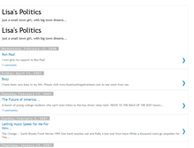 Tablet Screenshot of lisaforpres.blogspot.com