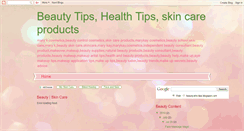 Desktop Screenshot of beautyskin-tips.blogspot.com