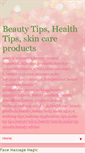 Mobile Screenshot of beautyskin-tips.blogspot.com