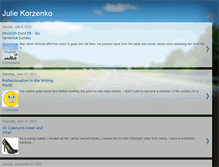 Tablet Screenshot of juliekorzenko.blogspot.com