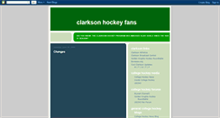 Desktop Screenshot of clarksonhockeyfans.blogspot.com