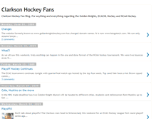 Tablet Screenshot of clarksonhockeyfans.blogspot.com