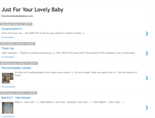 Tablet Screenshot of forurlovelybaby.blogspot.com