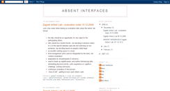 Desktop Screenshot of absentinterfaces.blogspot.com