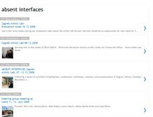 Tablet Screenshot of absentinterfaces.blogspot.com