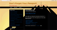 Desktop Screenshot of dont-forget-your-passport.blogspot.com