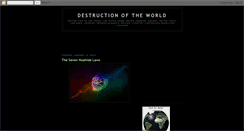 Desktop Screenshot of destructionoftheworlds.blogspot.com