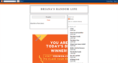 Desktop Screenshot of brianasrandomlife.blogspot.com