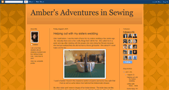 Desktop Screenshot of ambersadventuresinsewing.blogspot.com