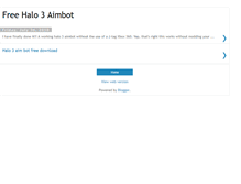 Tablet Screenshot of halo3aimbotforfree.blogspot.com