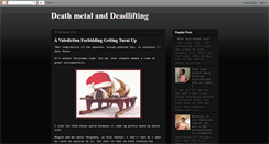 Desktop Screenshot of deathmetalanddeadlifting.blogspot.com