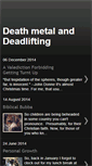 Mobile Screenshot of deathmetalanddeadlifting.blogspot.com