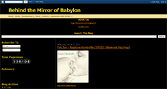 Desktop Screenshot of behindthemirrorofbabylon.blogspot.com