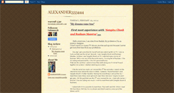 Desktop Screenshot of alexander333444.blogspot.com