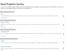 Tablet Screenshot of deadprophetssociety.blogspot.com