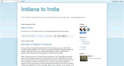 Desktop Screenshot of indiana2india.blogspot.com