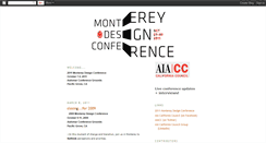 Desktop Screenshot of montereydesignconference.blogspot.com