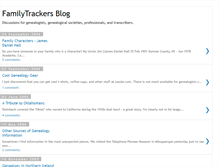 Tablet Screenshot of familytrackers.blogspot.com