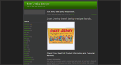 Desktop Screenshot of beefjerkyrecipeinfo.blogspot.com