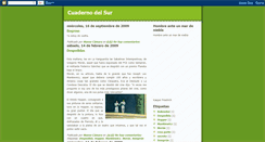 Desktop Screenshot of cuadernosur.blogspot.com
