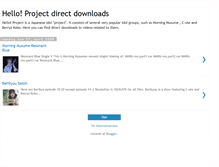 Tablet Screenshot of helloprojectdirectdownloads.blogspot.com