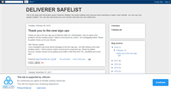 Desktop Screenshot of deliverersafelist.blogspot.com