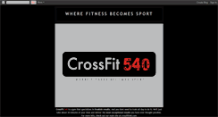 Desktop Screenshot of crossfit-540.blogspot.com