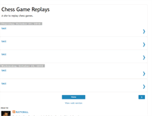 Tablet Screenshot of chessgamereplays.blogspot.com