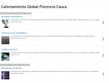 Tablet Screenshot of calentamientoglobalflorenciacauca.blogspot.com