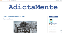 Desktop Screenshot of adictamente.blogspot.com