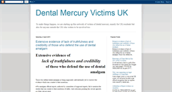 Desktop Screenshot of dentalmercuryvictims.blogspot.com