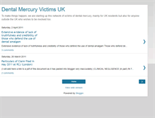 Tablet Screenshot of dentalmercuryvictims.blogspot.com