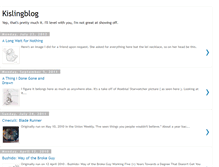 Tablet Screenshot of kislingblog.blogspot.com